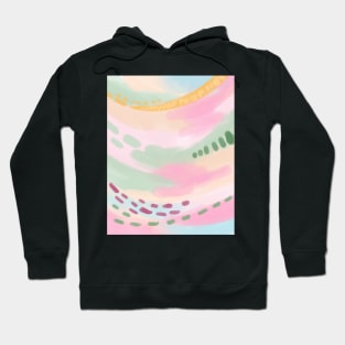 Abstract Pink painting Hoodie